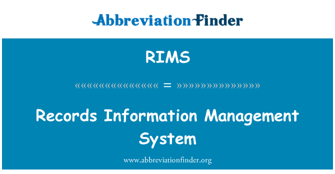 RIMS: Dosye enfòmasyon Gestion sistèm
