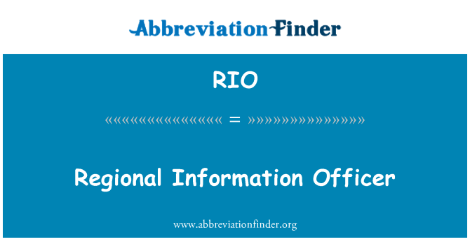 RIO: Khu vực thông tin cán bộ