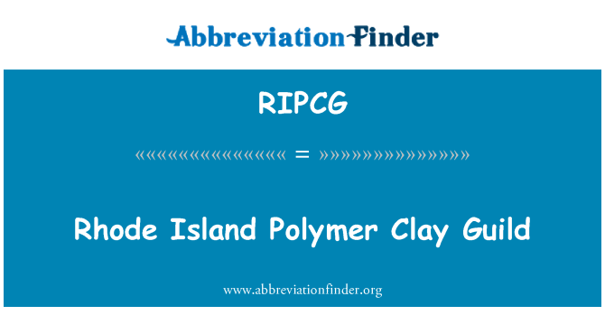 RIPCG: Rhode Island Polymer Clay cech