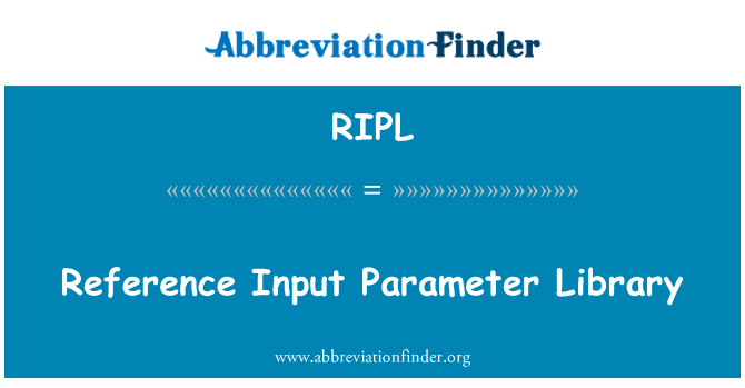 RIPL: Reference Input Parameter Library