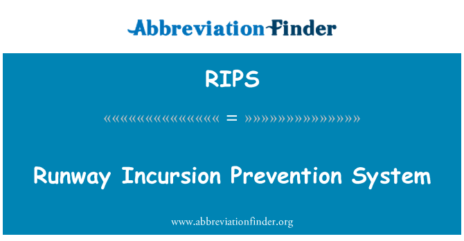RIPS: Runway Incursion Prevention System