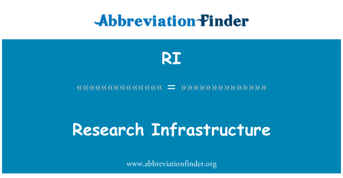 RI: Výzkumná infrastruktura