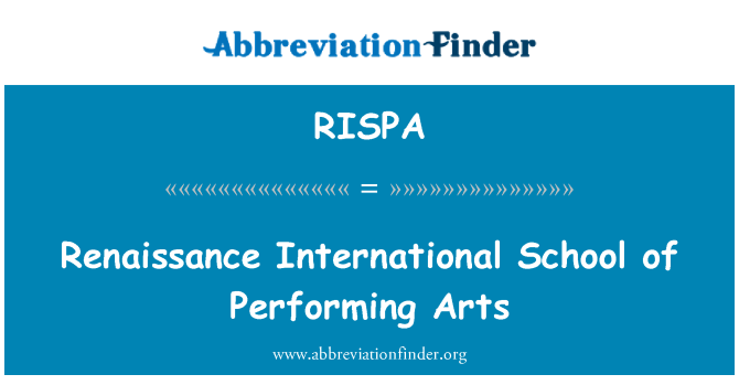 RISPA: ثانیہ انٹرنیشنل سکول آف پرفارمنگ آرٹس