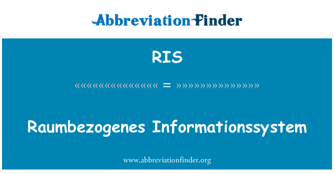 RIS: Raumbezogenes Informationssystem