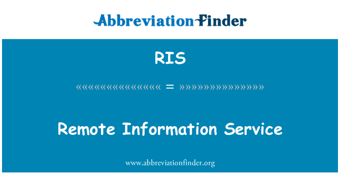 RIS: Servizio informativo remoto