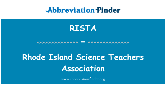RISTA: Rhode Island Science učitelia asociácia