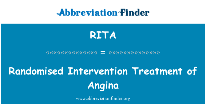 RITA: 隨機的干預治療穩定性心絞痛