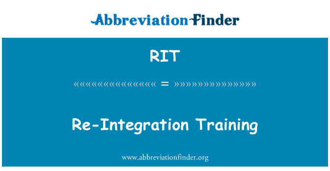 RIT: Đào tạo tái hội nhập