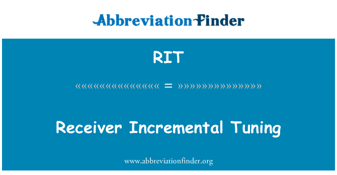 RIT: تنظیم گیرنده افزایشی