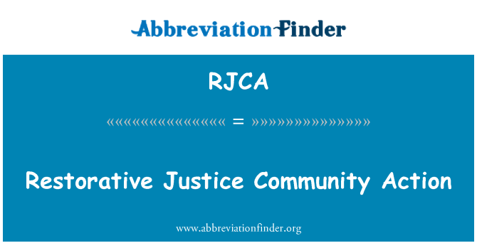 RJCA: Akce Společenství restorativní Justice