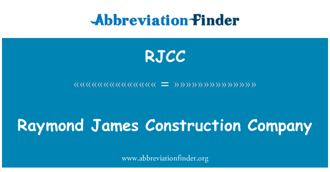 RJCC: Raymond James konstriksyon konpayi