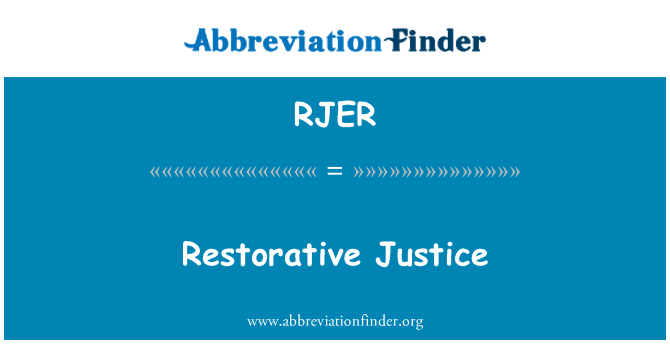 RJER: Justiţie restaurativă