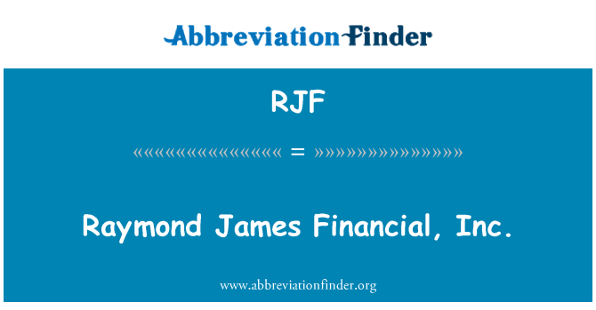 RJF: Raymond James finanční, Inc.