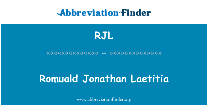 RJL: Ромуальд Jonathan Летиция