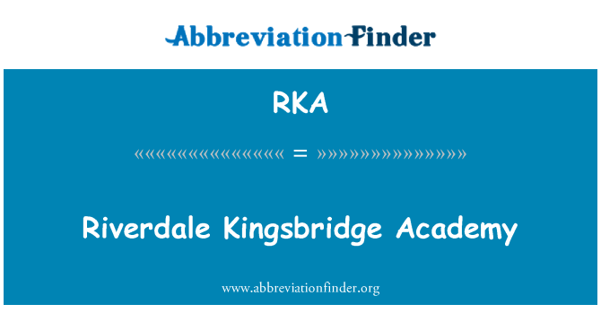 RKA: Riverdale Kingsbridge Academy