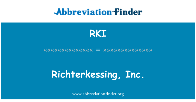 RKI: Richterkessing, Inc.