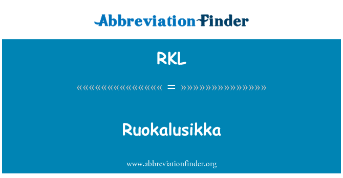 RKL: Ruokalusikka