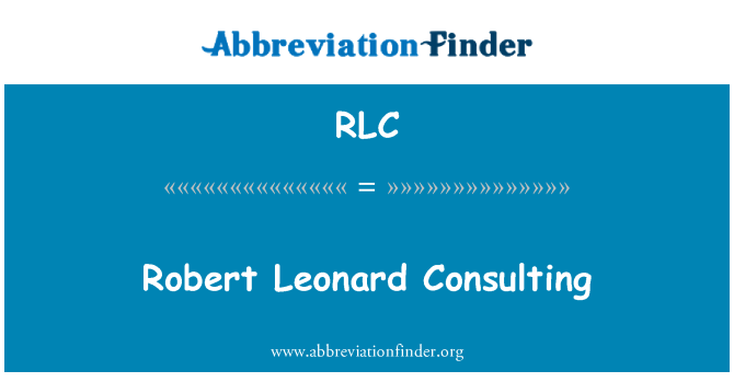 RLC: Robert Leonard Consulting