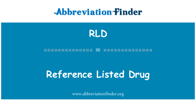 RLD: Referència indicada drogues