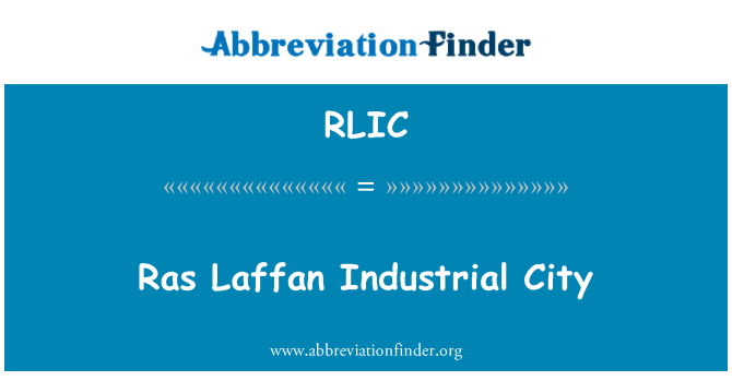 RLIC: Vil endistriyèl ras Laffan