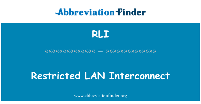 RLI: LAN ristretta Interconnect