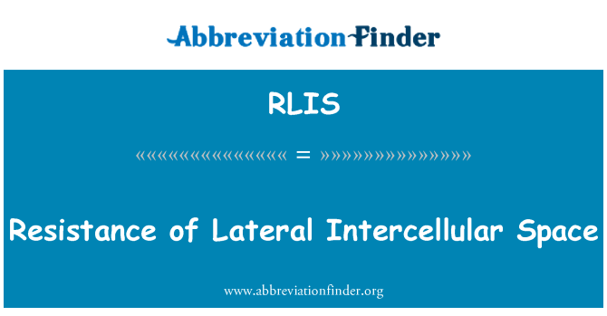 RLIS: Perlawanan Lateral interselular Ruang