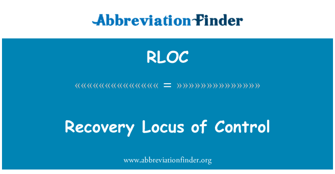 RLOC: Recuperació Locus de Control