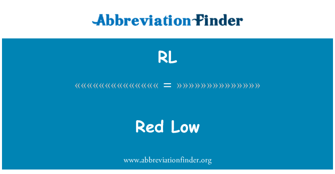 RL: Low vermelho