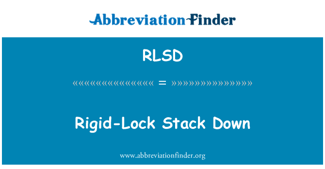RLSD: Timbunan tegar-Lock ke bawah