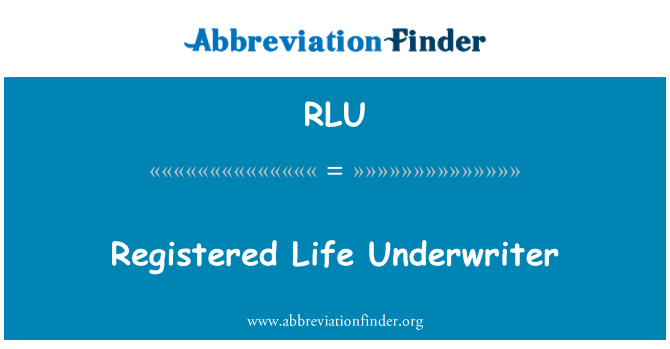 RLU: Asegurador de vida registradas