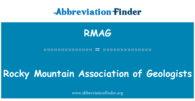 RMAG: Gunung berbatu Asosiasi ahli geologi