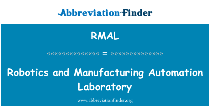 RMAL: Robotica en productie automatisering laboratorium