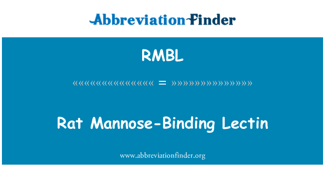 RMBL: Podgana manoze zavezujoče Lectin