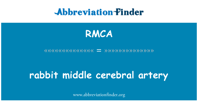 RMCA: zec Srednja cerebralna arterija