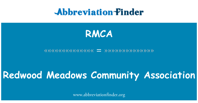 RMCA: Asosiasi masyarakat Redwood Meadows