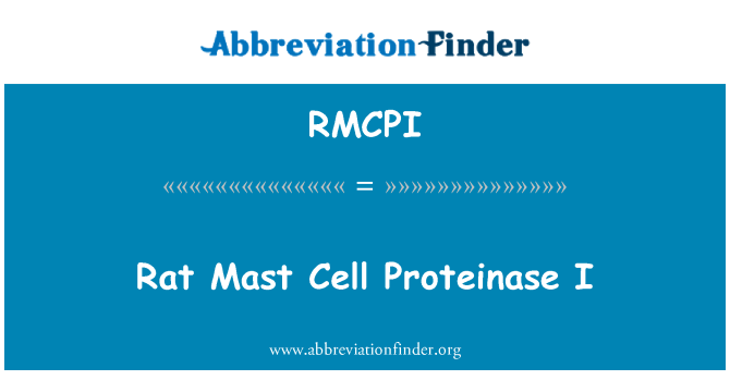 RMCPI: Rotte Mast celle proteinasen jeg