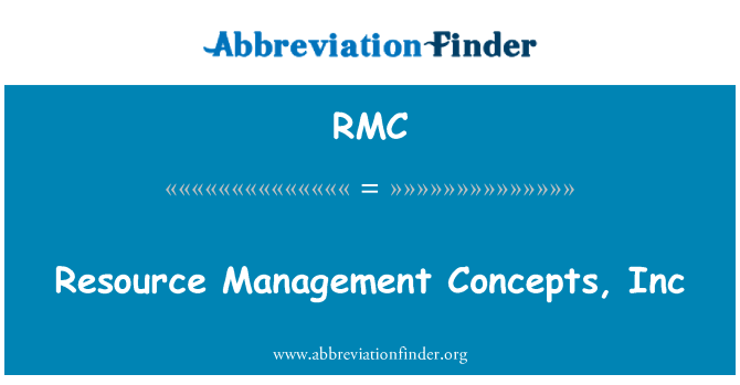 RMC: Resource Management Concepts, Inc