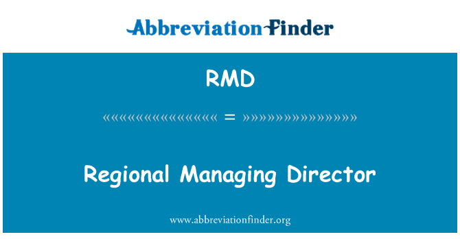 RMD: Regionala verkställande direktör