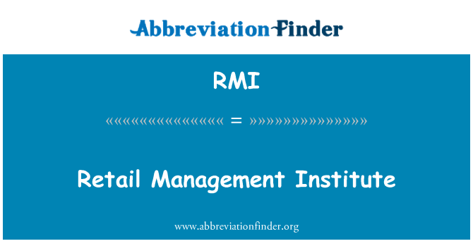 RMI: Institut de gestió de venda al detall