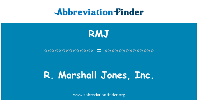 RMJ: Ρ. Μάρσαλ Jones, α.ε.