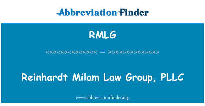 RMLG: Reinhardt Milam lwa gwoup, PLLC
