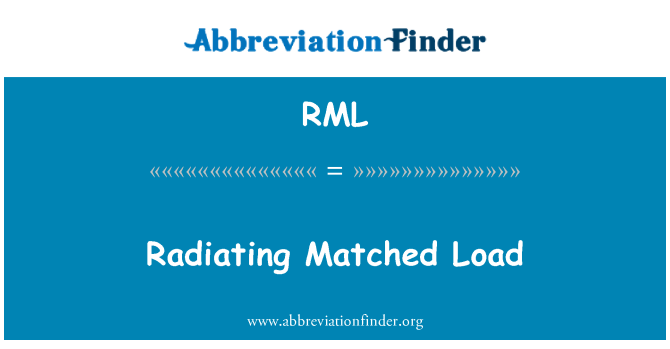 RML: Radiating Matched Load