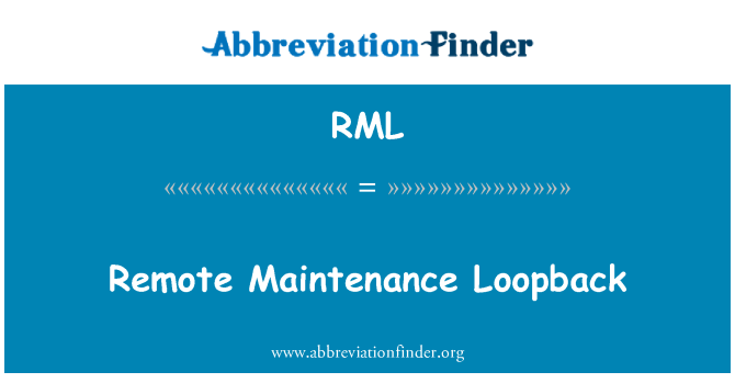 RML: Fernwartung Loopback