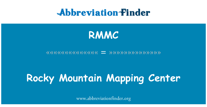 RMMC: Rocky Mountain kaardistamise Center