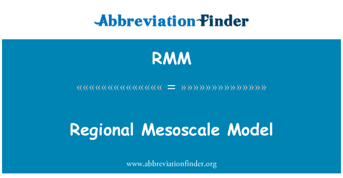 RMM: Reģionālais Mesoscale modelis