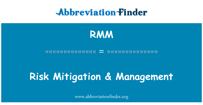 RMM: במזעור הסיכונים & ניהול
