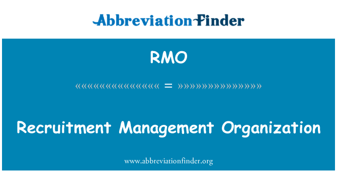 RMO: Personální Management organizace