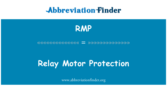 RMP: Motor perlindungan relay