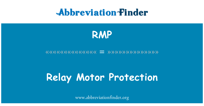 RMP: รีเลย์ป้องกันมอเตอร์