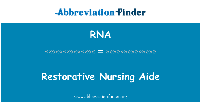 RNA: Riparatriċi Nursing Aide